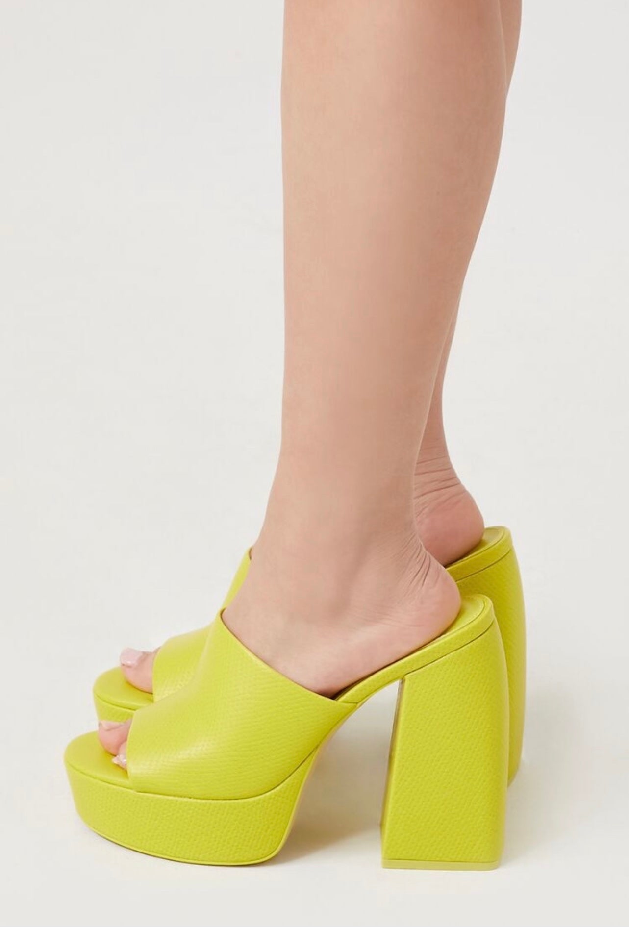 Sandalias Plataforma limón