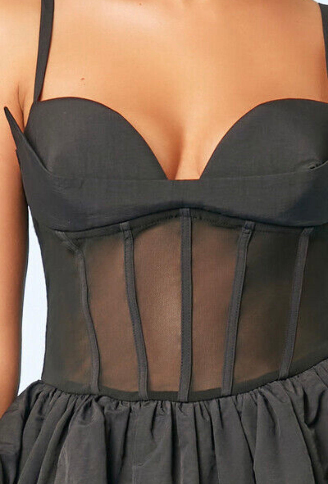 Vestido Corset Mini Black