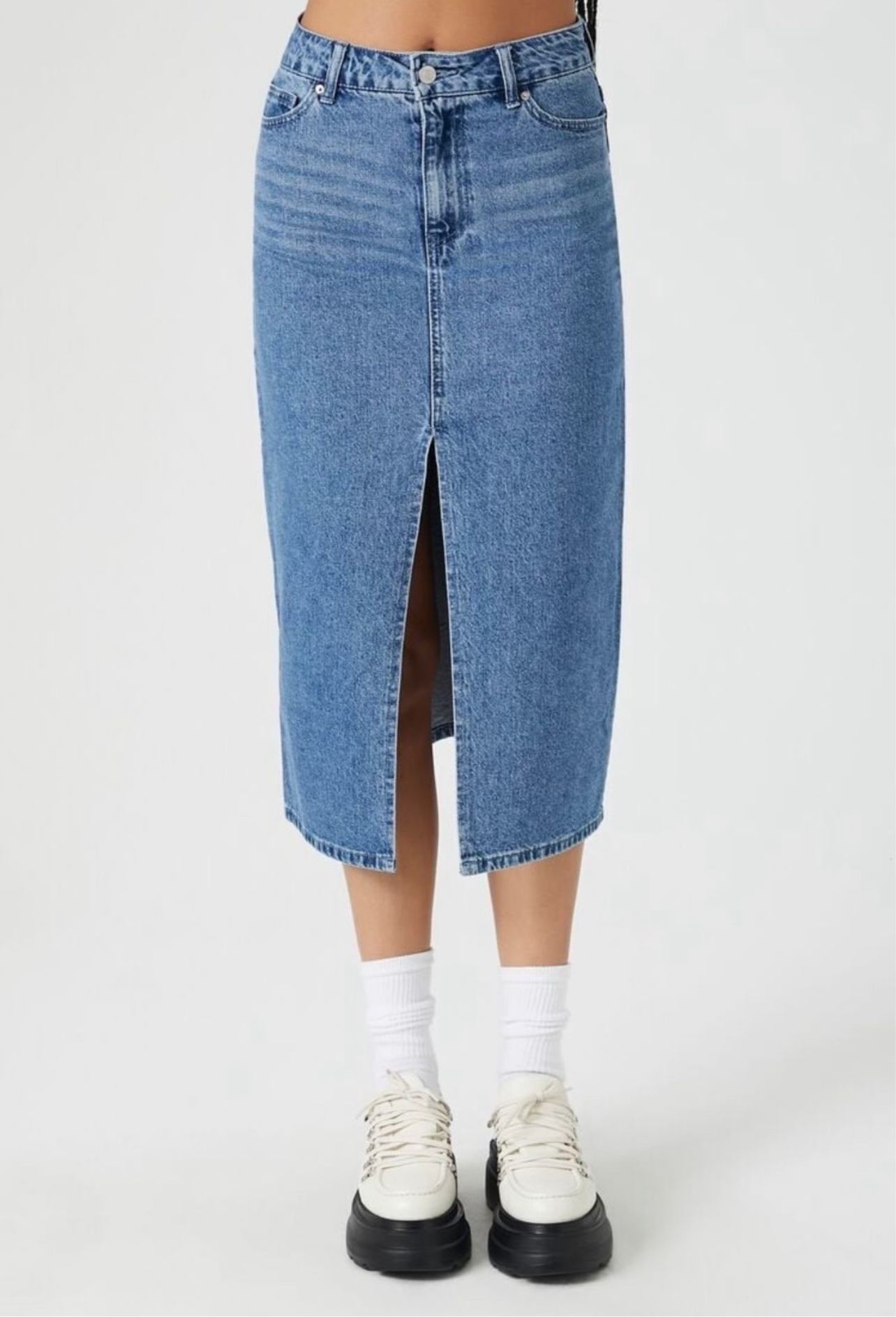 Falda Denim Slit