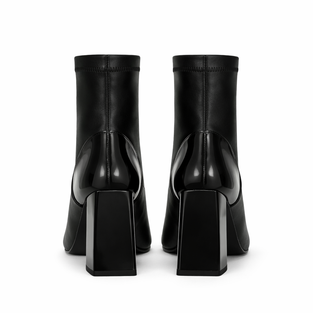 Botines negros de tacón