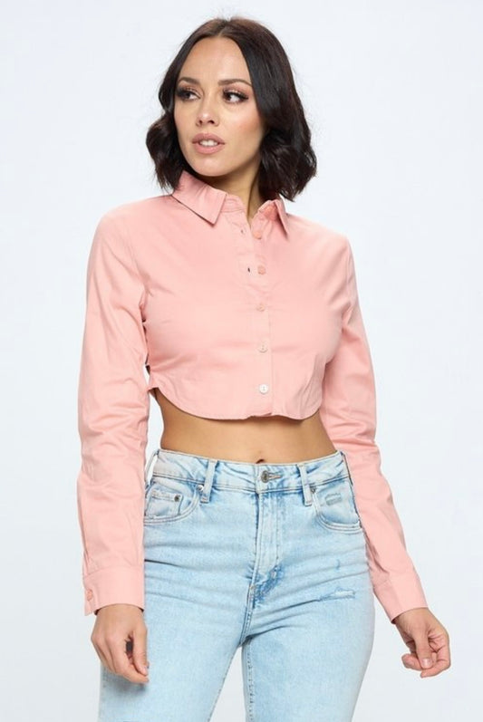 Camisa Crop Glow