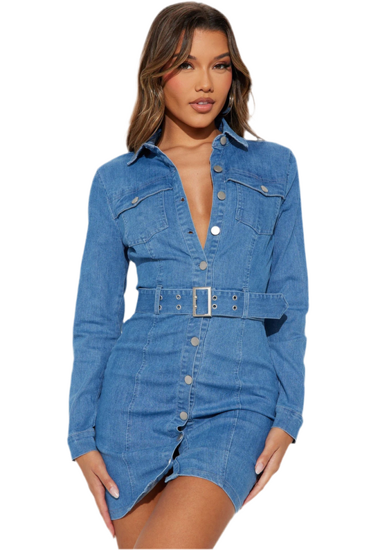 Vestido Denim Chic