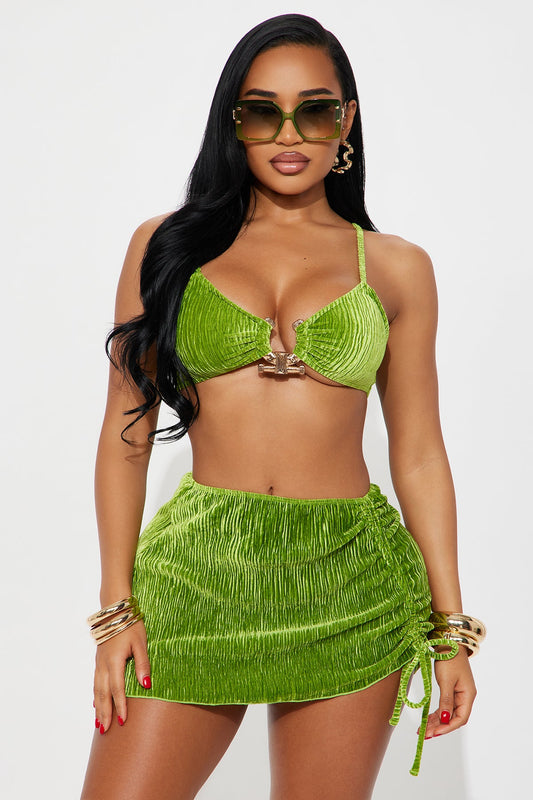Bikini Set Verde Luxe 3 Piezas