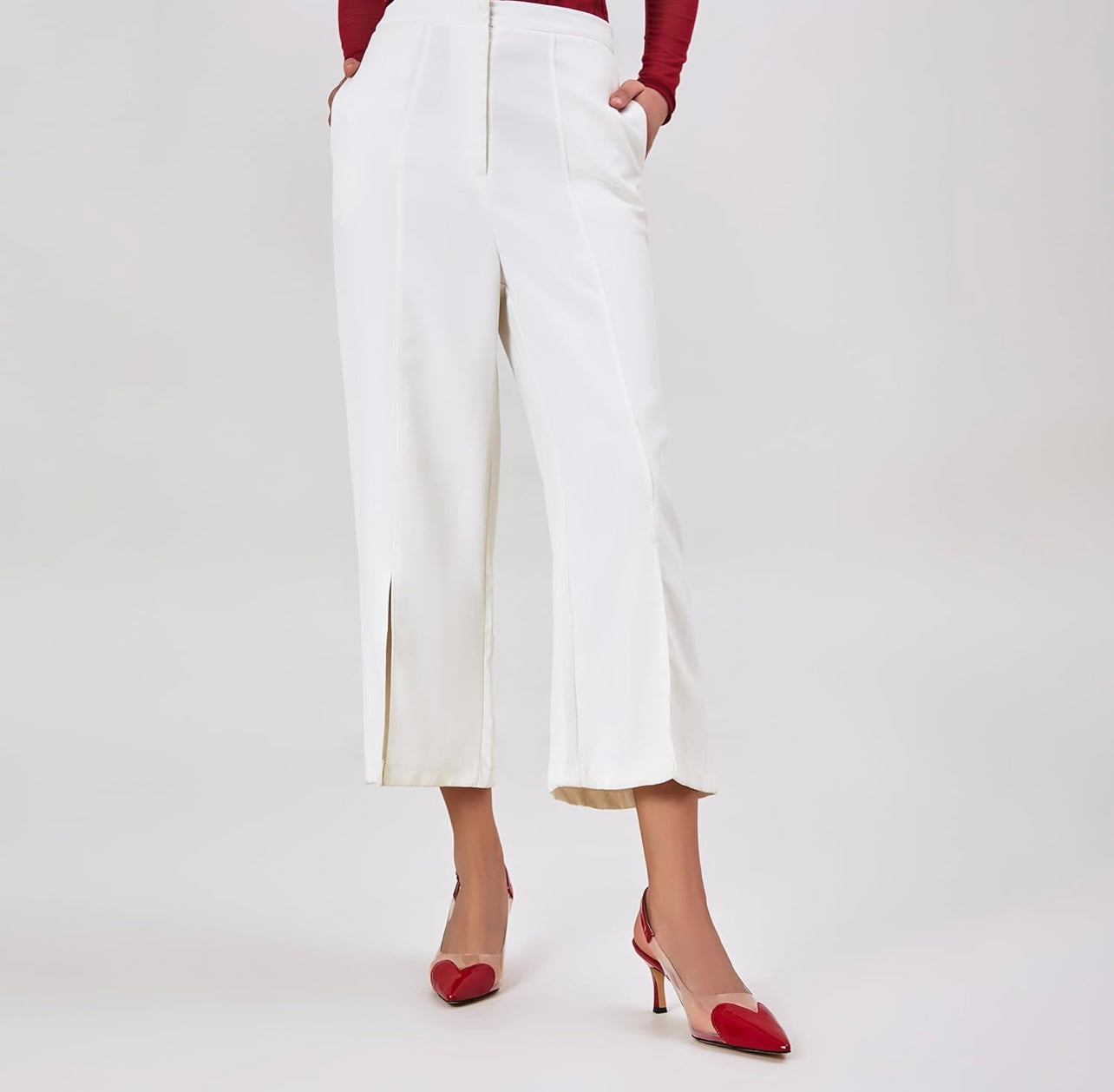 Tacones Slingback Red Vision