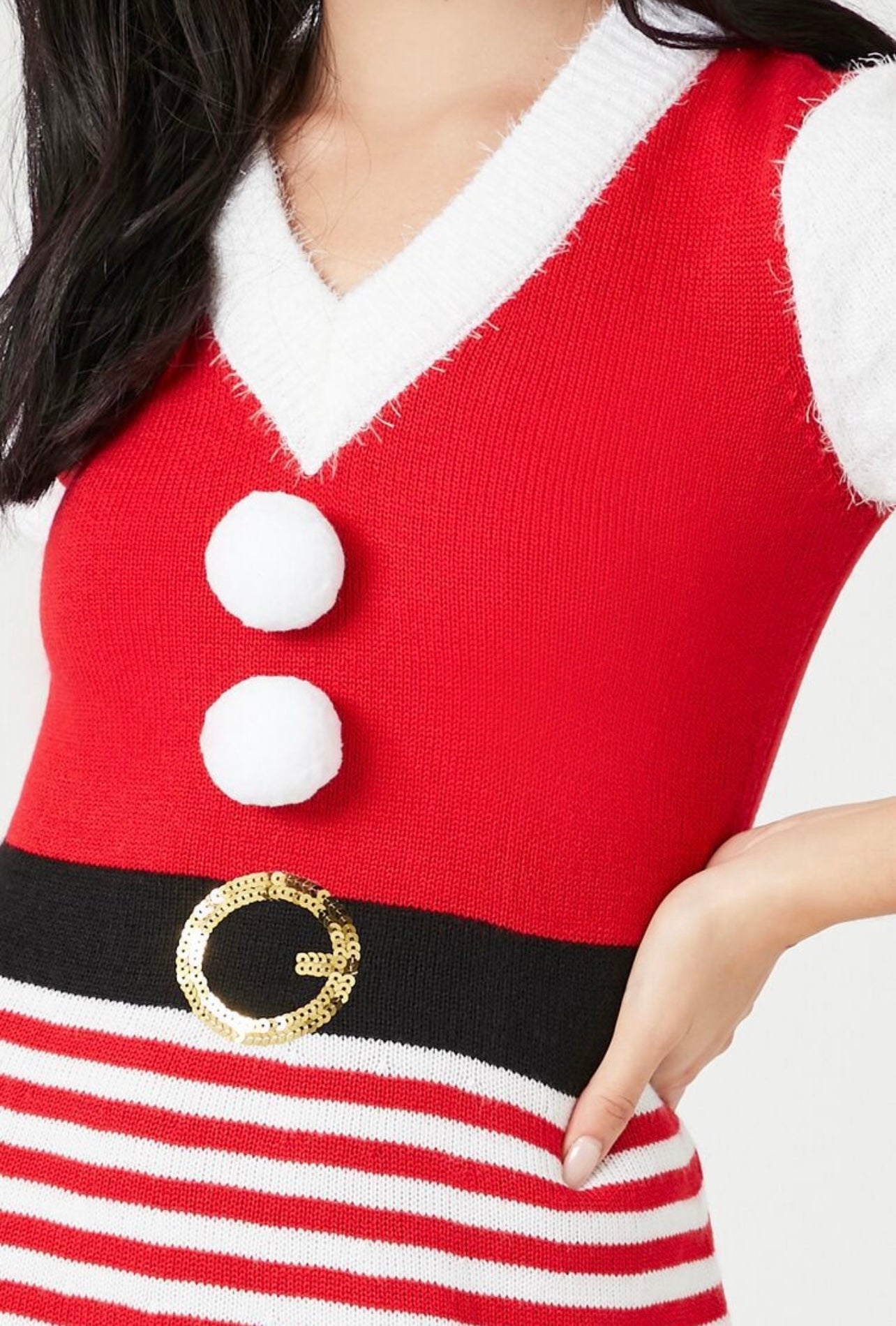 Vestido Navideño Candy Stripe