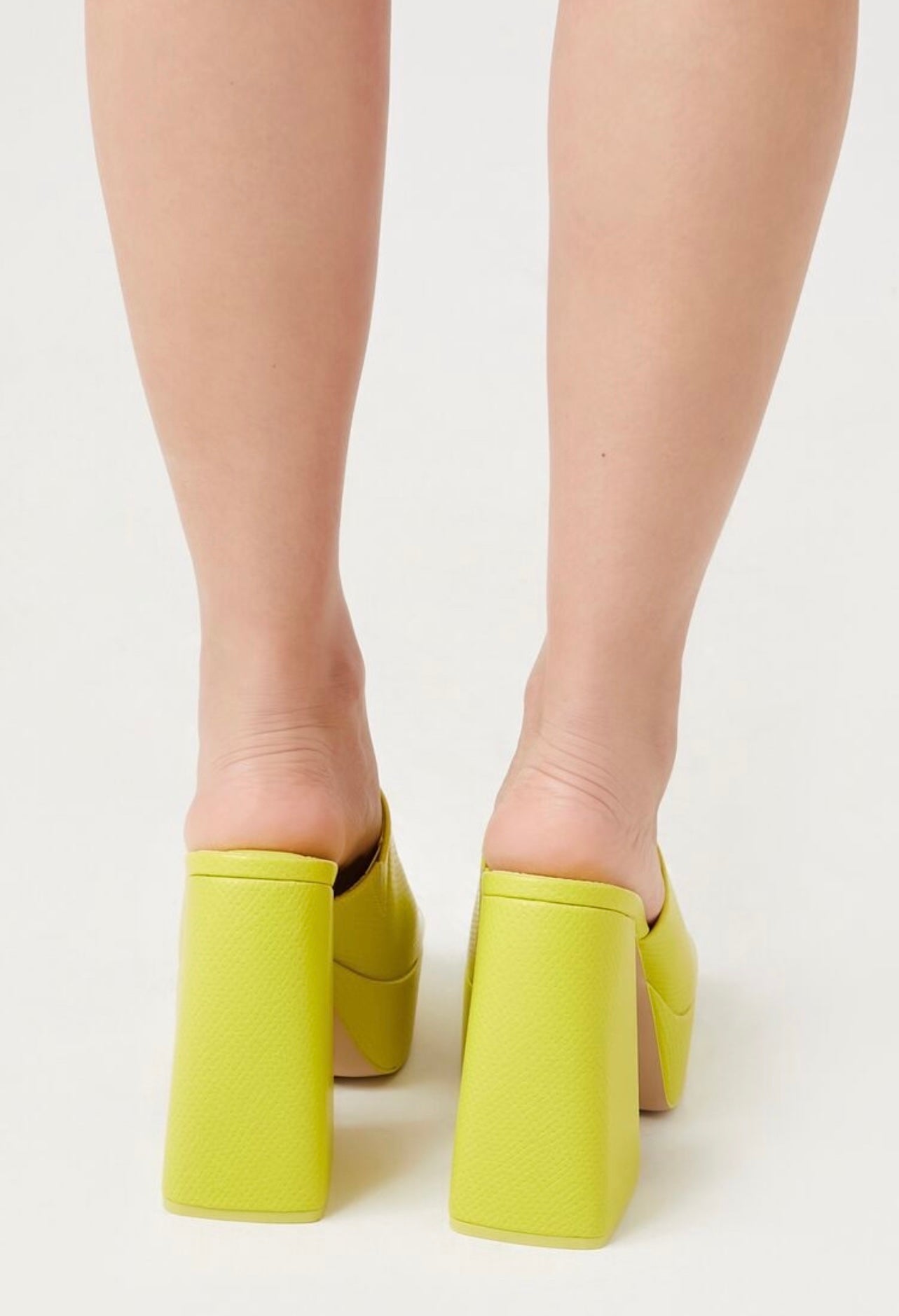 Sandalias Plataforma limón