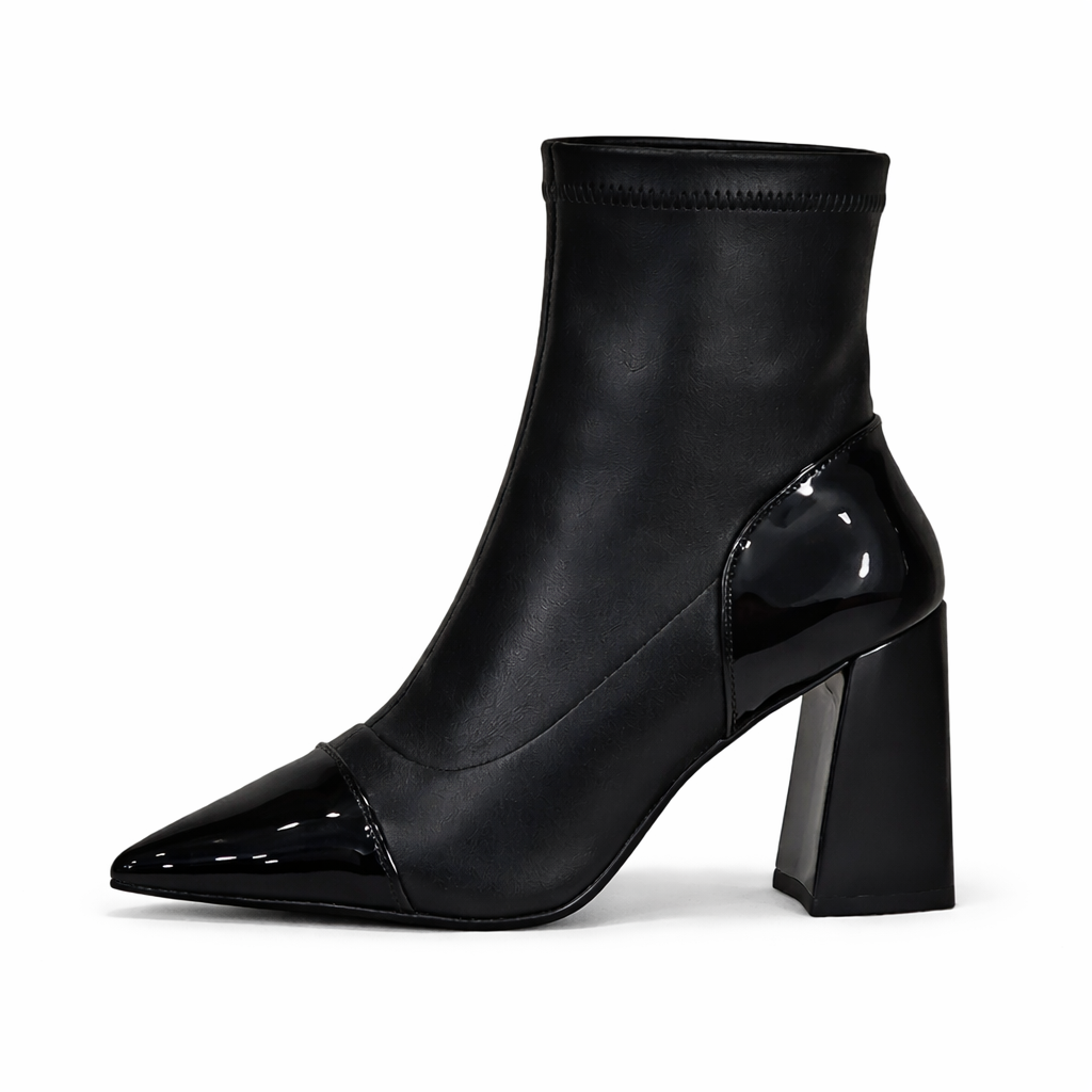 Botines negros de tacón