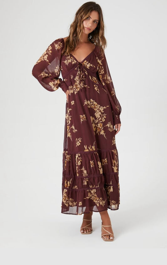 Vestido Maxi Boho Floral