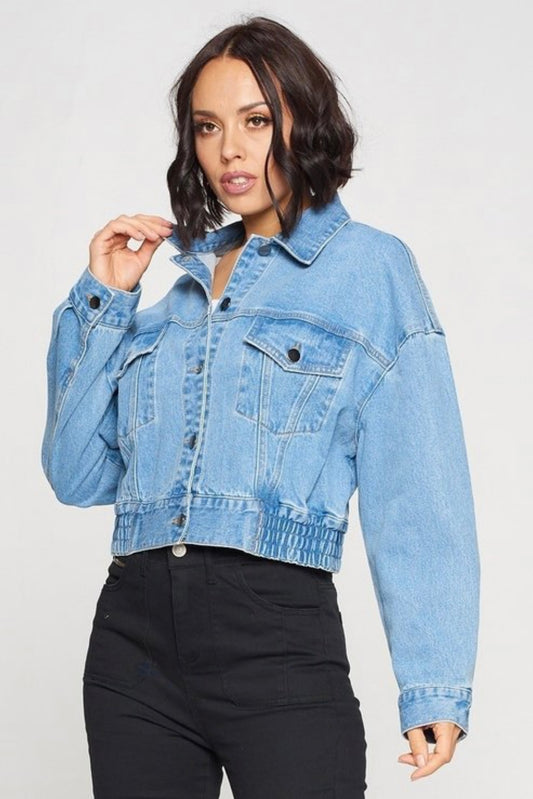 Chaqueta Denim Cropped