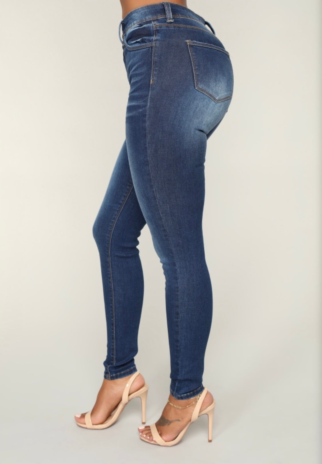 Jeans Skinny Realce Clásico