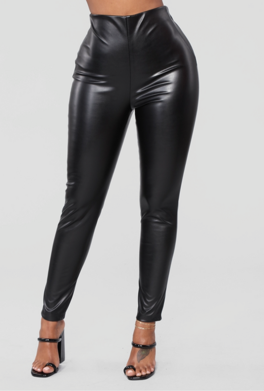 Leggings Efecto Cuero Noir