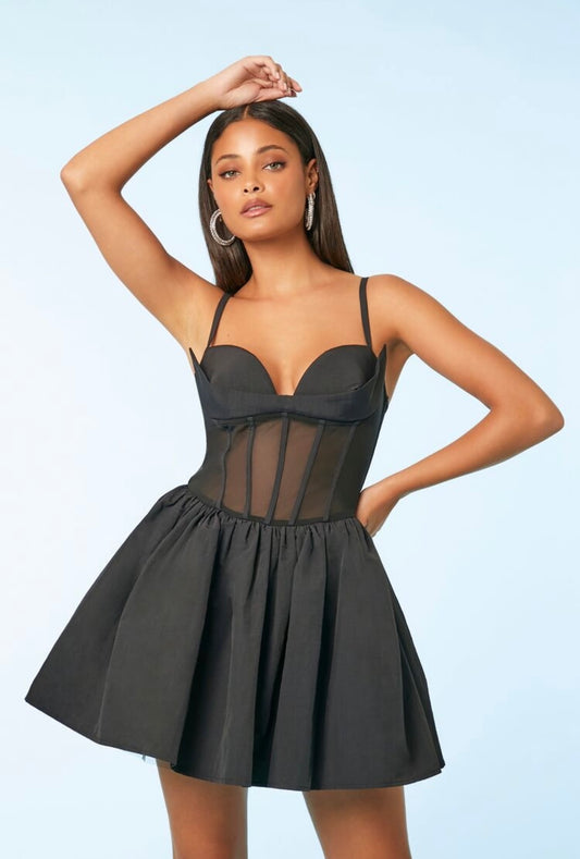 Vestido Corset Mini Black