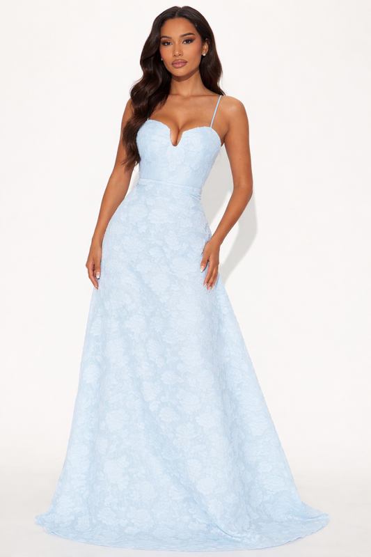 Vestido Celeste Lace