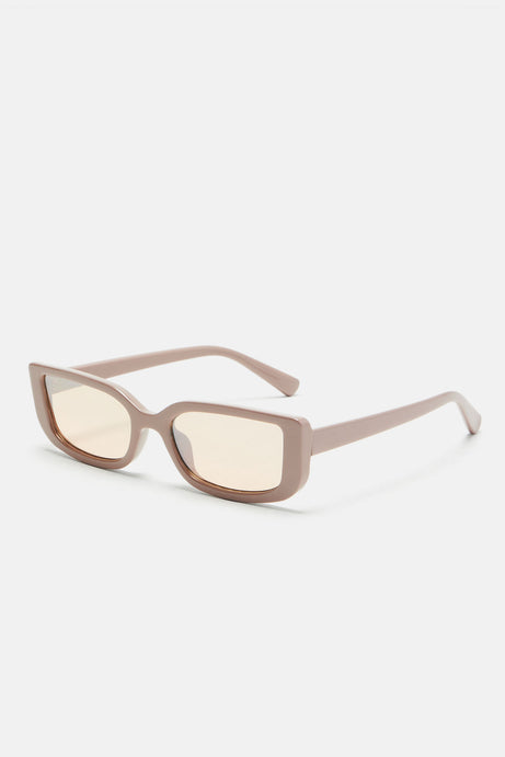 Lentes rectangulares nude