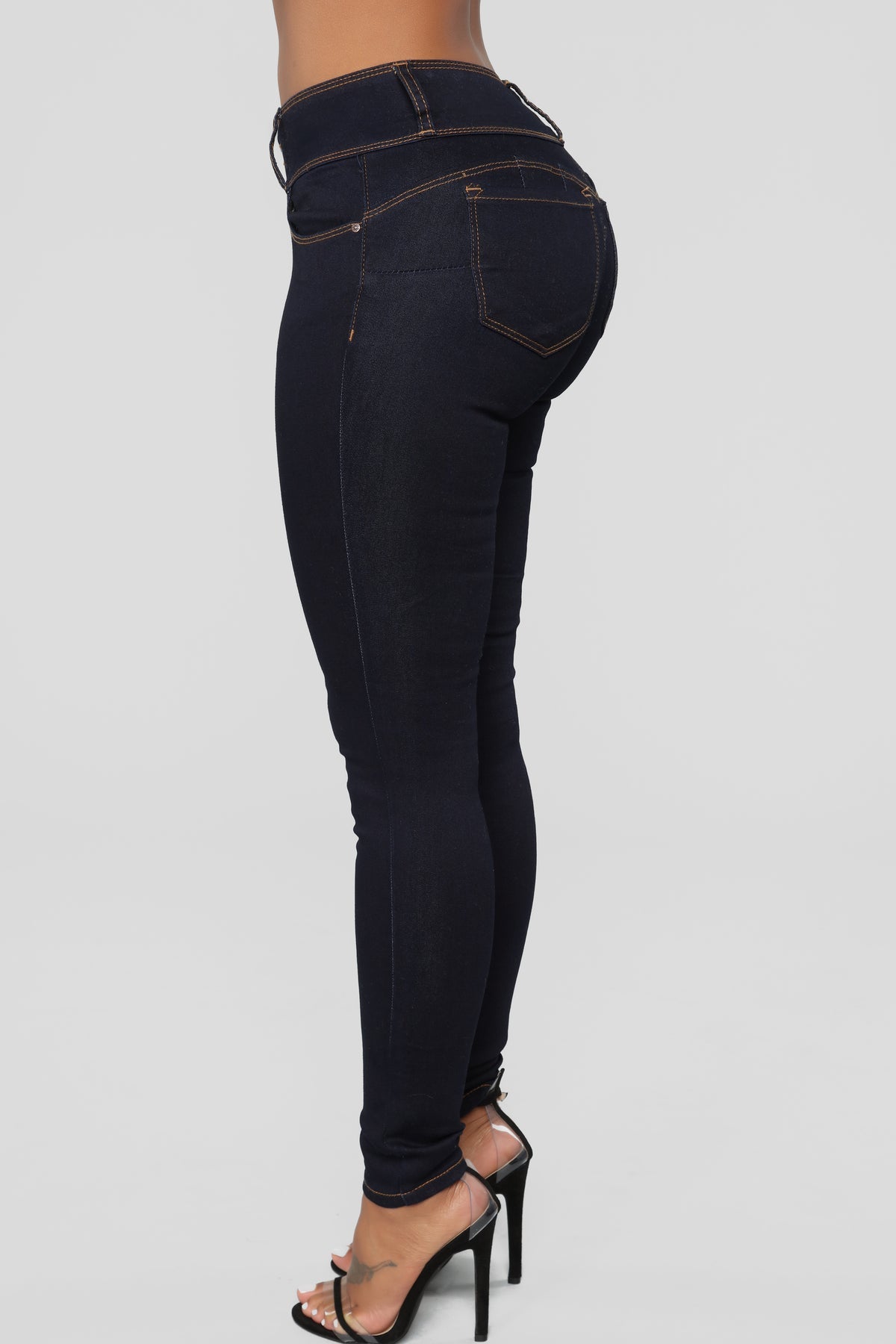 Jeans Skinny Triple Botón