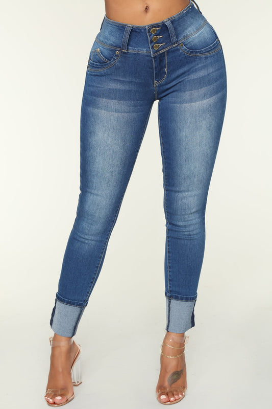 Jean Sculpt Fit Doble Dobladillo