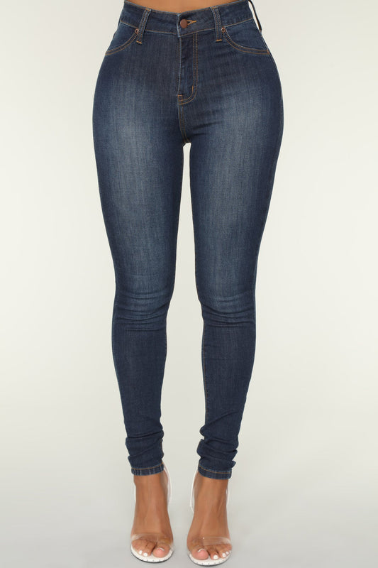 Jean Skinny Clásico de Tiro Alto