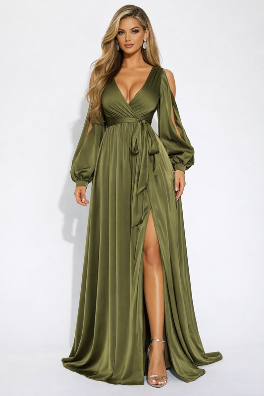 Vestido Olive Elegance