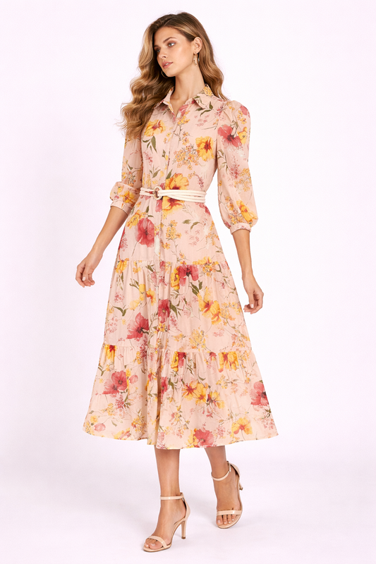 Vestido Floral Garden Midi